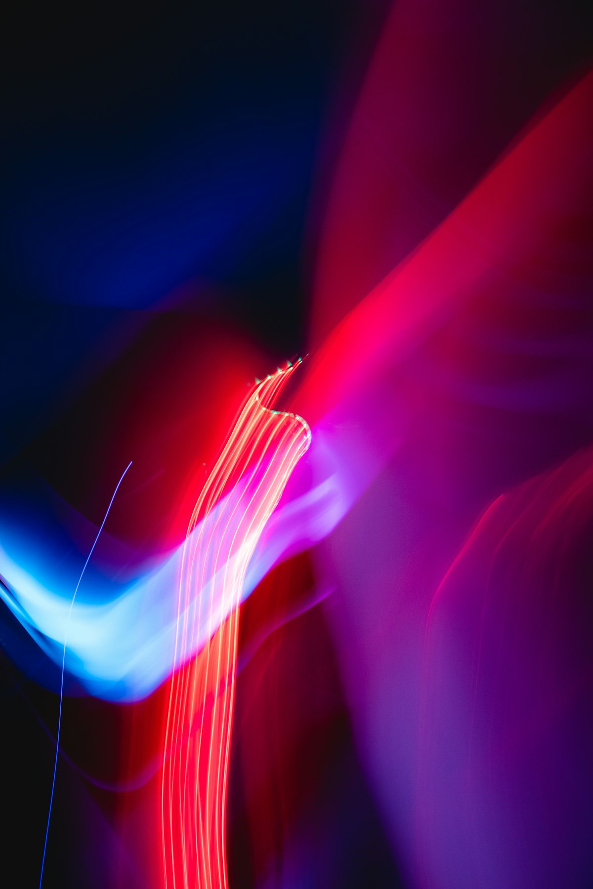 Red and blue light compared