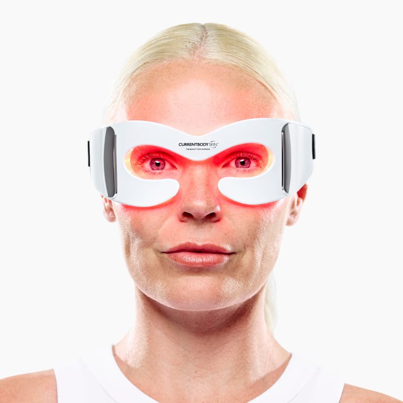 Red light therapy device for under-eye skin