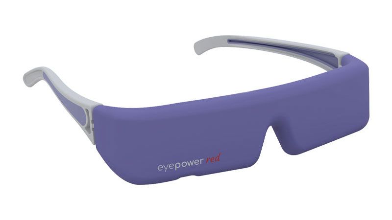 Red light therapy glasses for the eyes